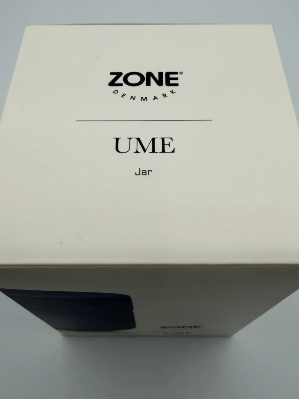 Zone Denmark UME Stoneware Vanity Jar with Lid Indigo Blue Minimalist NIB